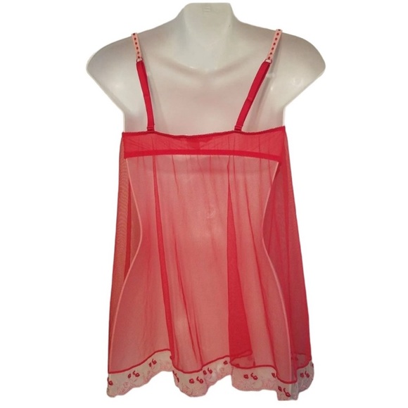 Victoria's Secret Babydoll Lingerie Ruffle Sheer Teddy - Picture 4 of 5